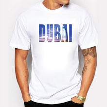 Load image into Gallery viewer, BLWHSA New Fashion Dubai City Impression Design Men&#39;s High Quality T Shirt Cool Tops Hipster Style Casual T-shirt

